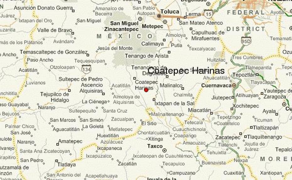 Guia Urbano De Coatepec Harinas, Coatepec Harinas, Mexico, Puebla De  Zaragoza, Santa Maria Coatepec