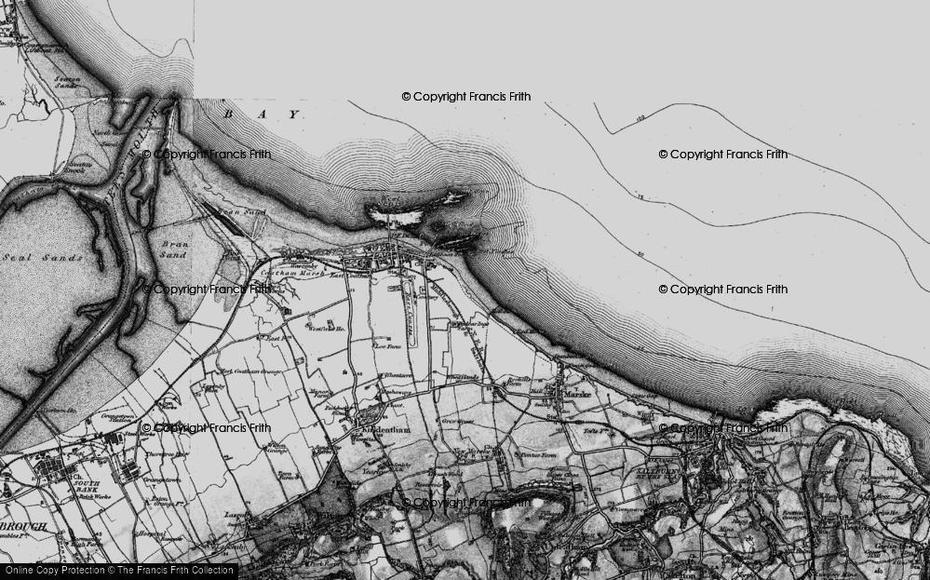 Historic Ordnance Survey Map Of Redcar, 1898 – Francis Frith, Redcar, United Kingdom, Physical  United Kingdom, Redcar Hotel Bath