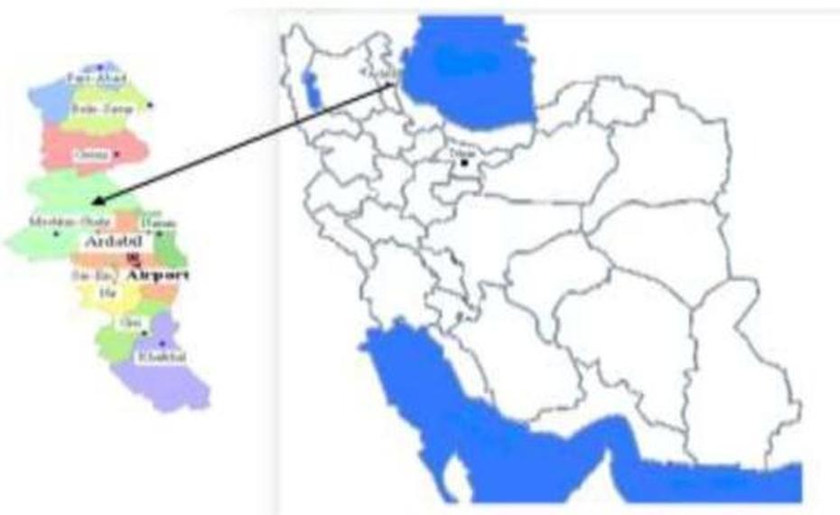 Map Of Iran (A) Ardabil Province, Northwestern Iran (B) | Open-I, Ardabīl, Iran, Iran Bazaar, Lahijan Iran