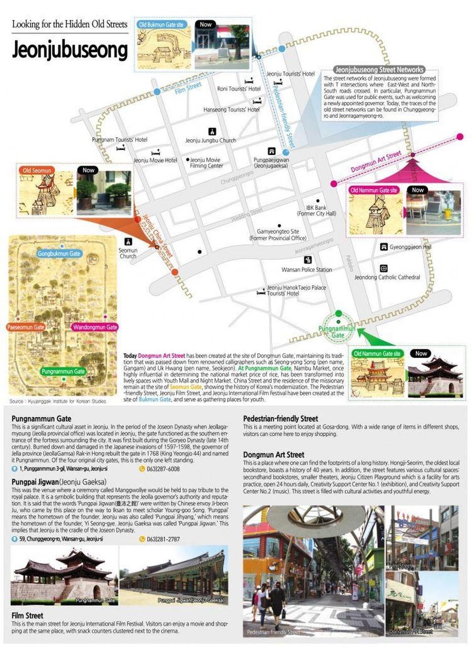 Map Of Jeonjubuseong | Map, Tourist Map, Jeonju, Jeonju, South Korea, Jeju Island Korea, Jeonju University