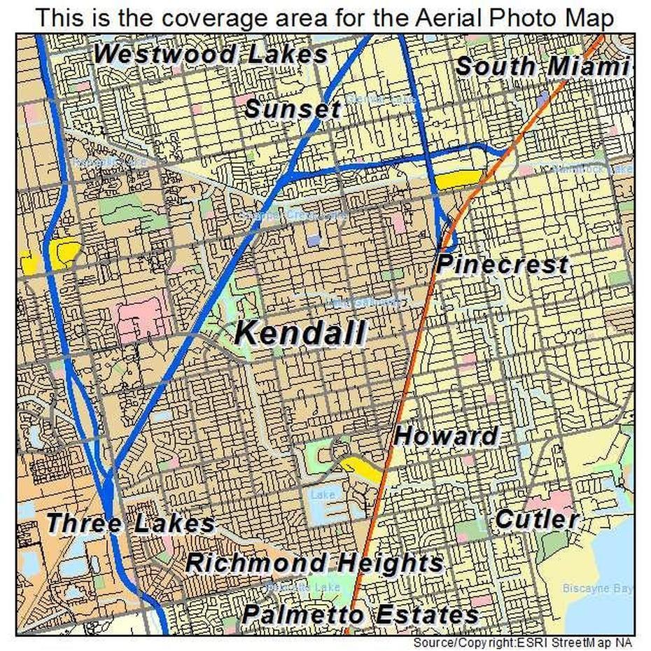Map Of Kendall Florida | Tourist Map Of English, Kendall West, United States, Northwest United States, West Coast  Usa States