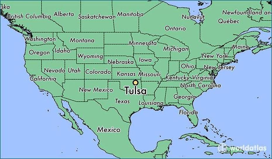 Map Of Tulsa Oklahoma | Gadgets 2018, Tulsa, United States, Showing United States, United States  Color