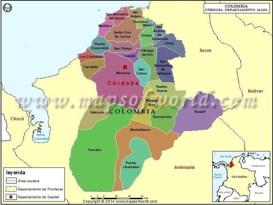 Mapa De Cordoba Colombia | Departamento De Cordoba Colombia | Colombia …, Los Córdobas, Colombia, Of Cordoba, Cordoba  Argentina