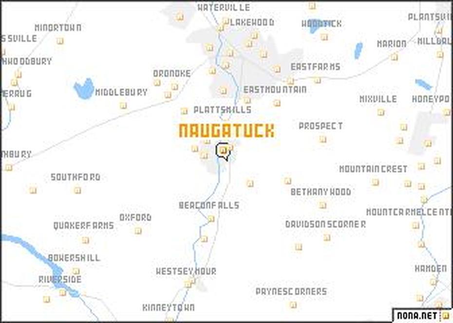Naugatuck (United States – Usa) Map – Nona, Naugatuck, United States, Naugatuck State Forest, Oxford Ct