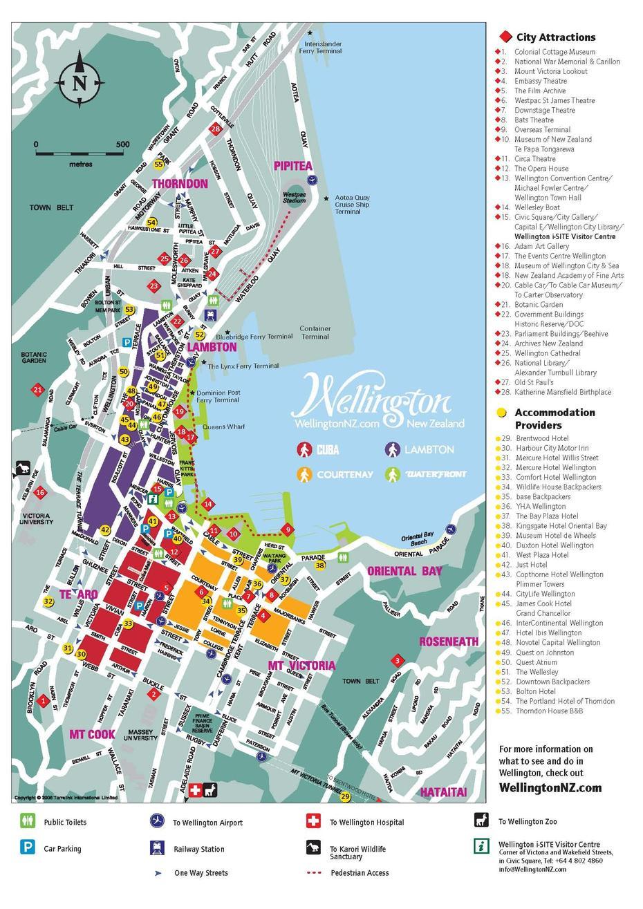 New Zealand Map Wellington, Wellington, New Zealand, Wellington On, Auckland New Zealand