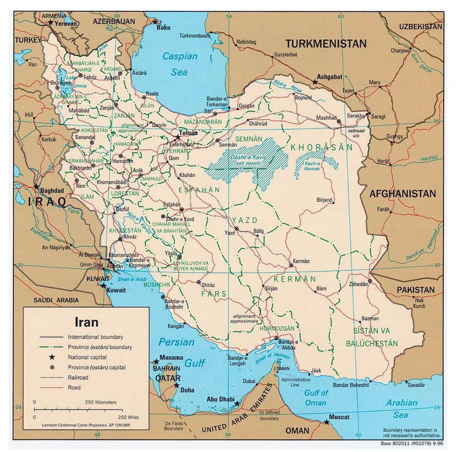 Old Iran, Persia Iran, Detailed Administrative, Delījān, Iran