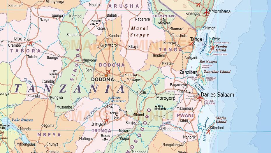 Tanzania Location, Tanzania Port, Pdf, Wete, Tanzania