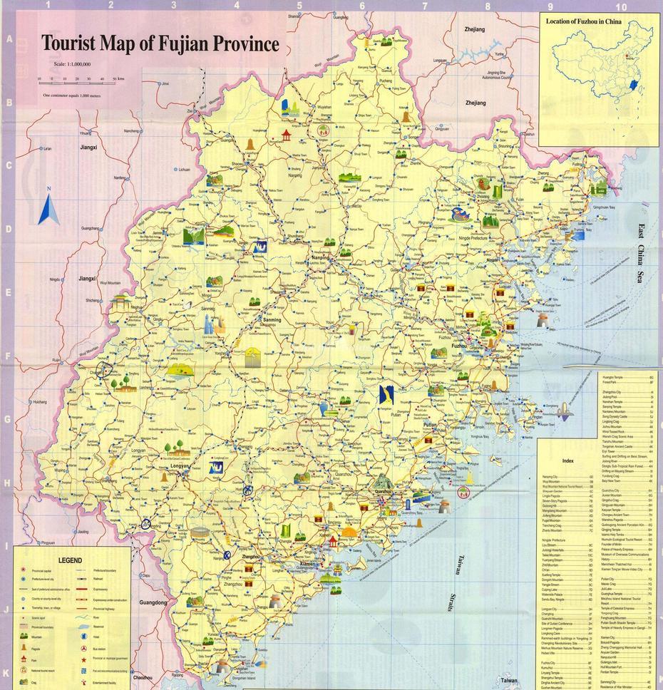 Tourist Map Of Fujian – Maps Of Fujian, China, Fujin, China, Fujian Location, Hubei  Of China