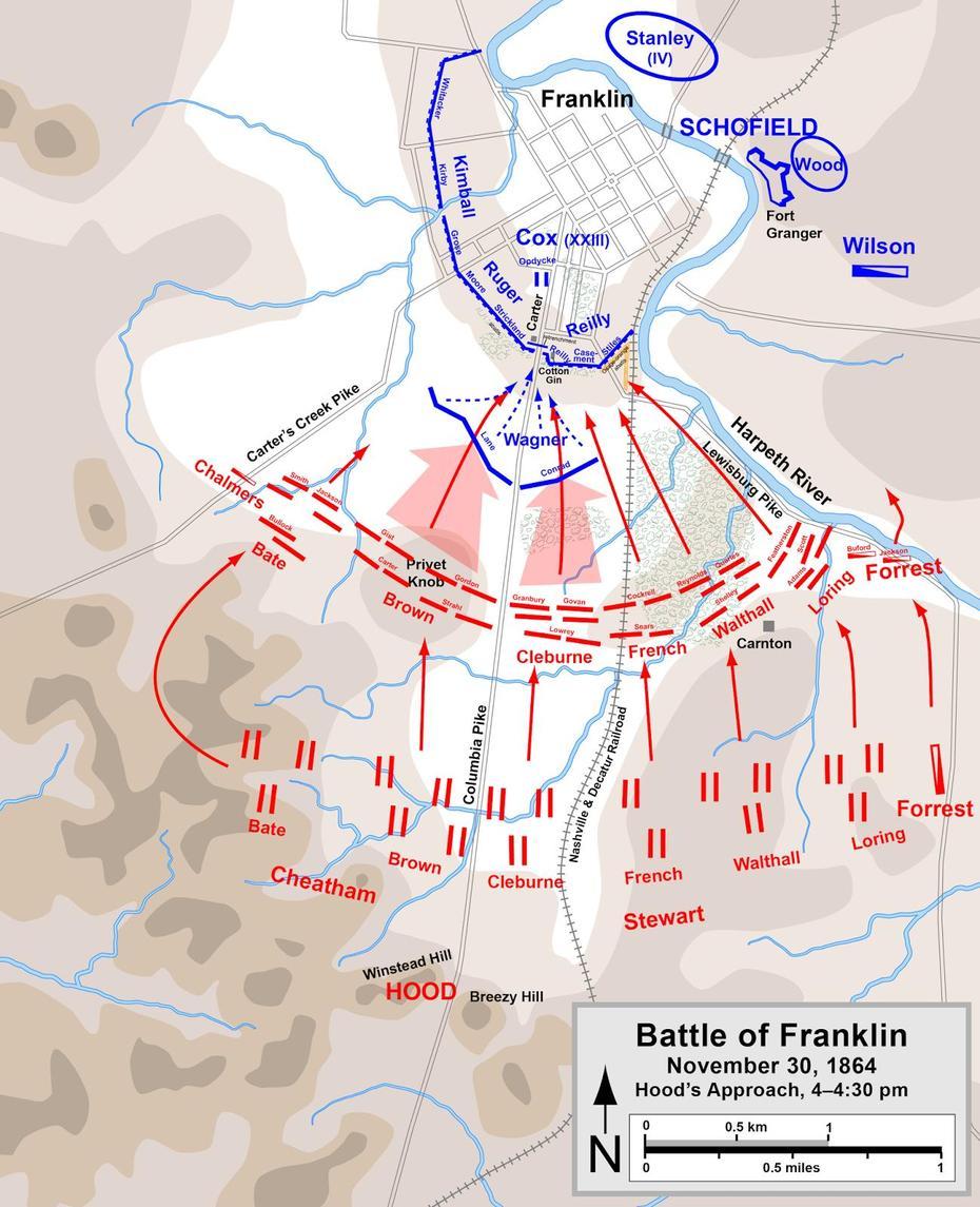 32Nd Mississippi Infantry At 150: “Let Us Die Like Men” | The Battle Of …, Franklin, United States, Showing The State Of Franklin, Franklin County Tennessee