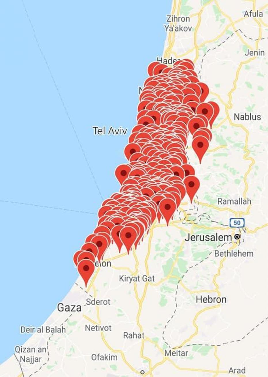 Over 850 Rockets Fired At Israel In Last 28 Hours, Including Tel Aviv …, Qiryat Ono, Israel, Qiryat, Kfar Saba Israel