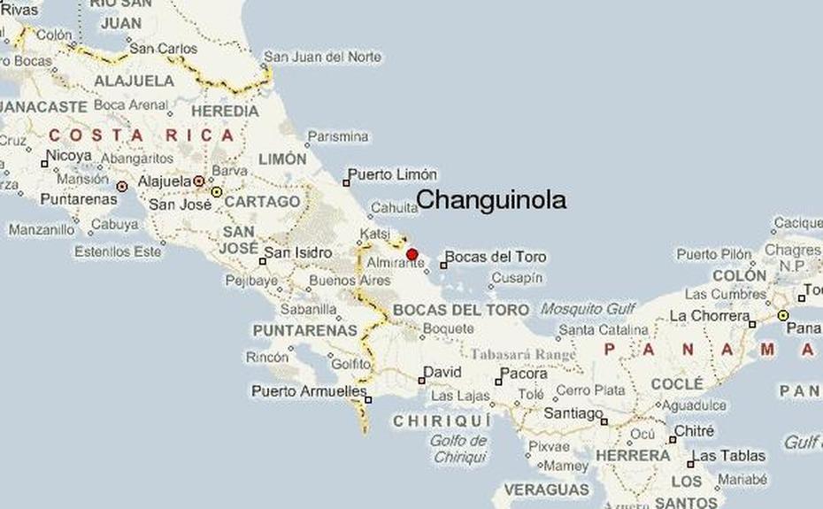 Bocas Del Toro  Province, Bocas Del  Toro Town, Guia Urbano, Changuinola, Panama