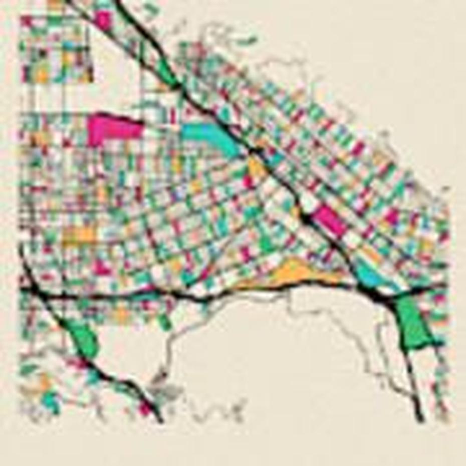 Burbank, United States City Map Art Print By Inspirowl Design, Burbank, United States, City Of Burbank Ca, Of Burbank California