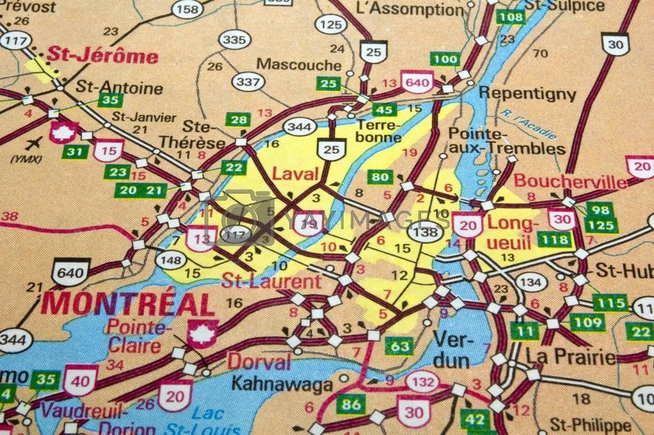 Carte De  Montreal, Of Old Montreal, Vectors, Montréal, Canada