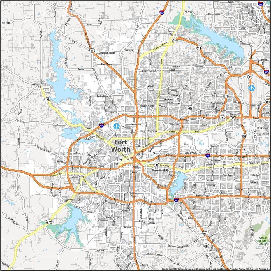 Downtown Fort Worth, Fort Worth Restaurants, Gis Geography, Fort Worth, United States