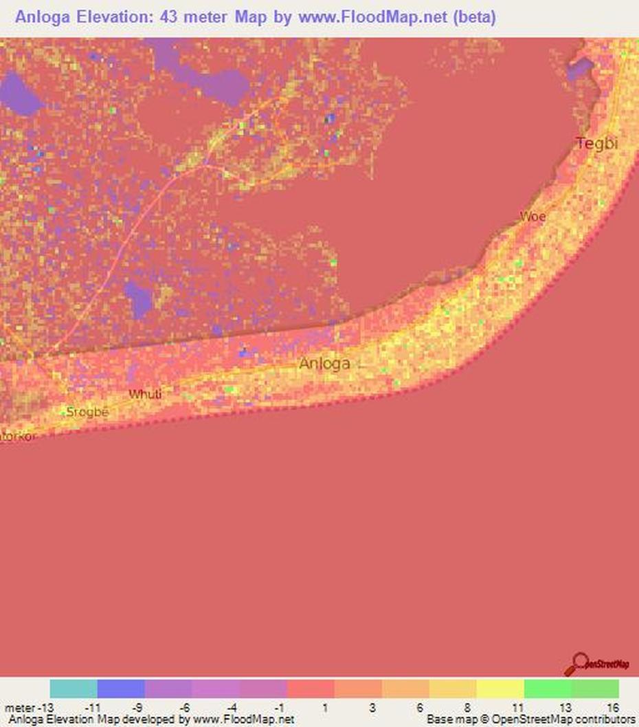 Elevation Of Anloga,Ghana Elevation Map, Topography, Contour, Anloga, Ghana, Volta Region Ghana, Ghana Festivals