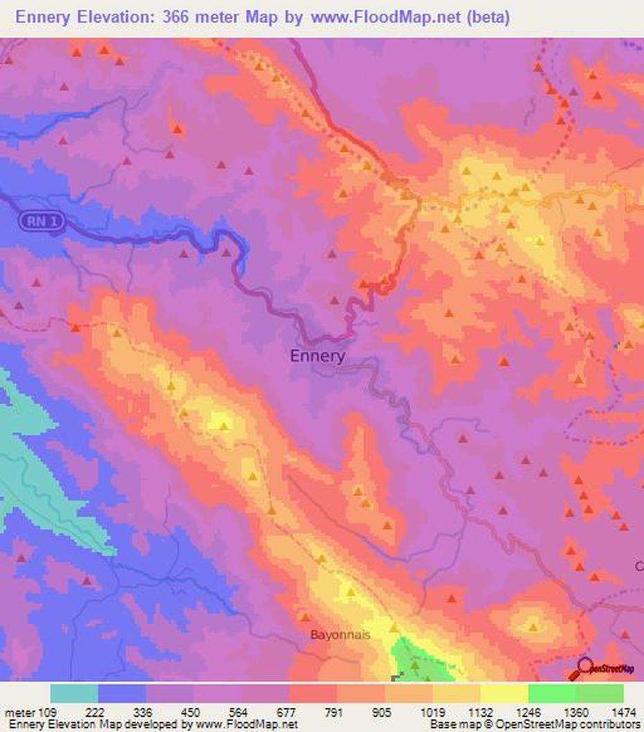 Elevation Of Ennery,Haiti Elevation Map, Topography, Contour, Ennery, Haiti, Herve  Thermique, Gustave Loiseau  Paintings