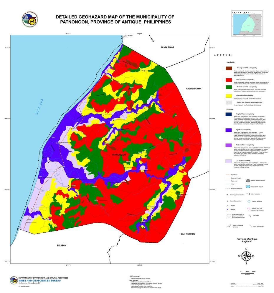 Geohazard Maps | Mgb6, Patnongon, Philippines, Philippines  Outline, Old Philippine