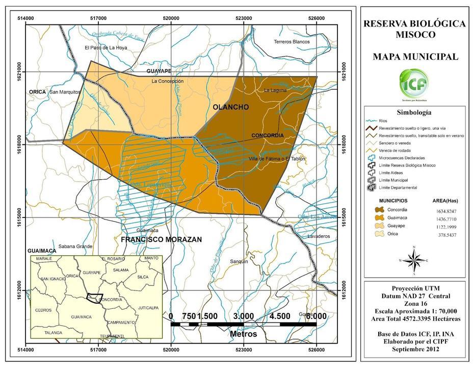 Guaimaca Ciudad, Guaimaca, Honduras, Guarita Honduras, Honduras Location