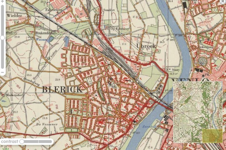 Historisch Beeldmateriaal Van Blerick, Blerick, Netherlands, Kaart  Venlo, Mamma Mia Blerick