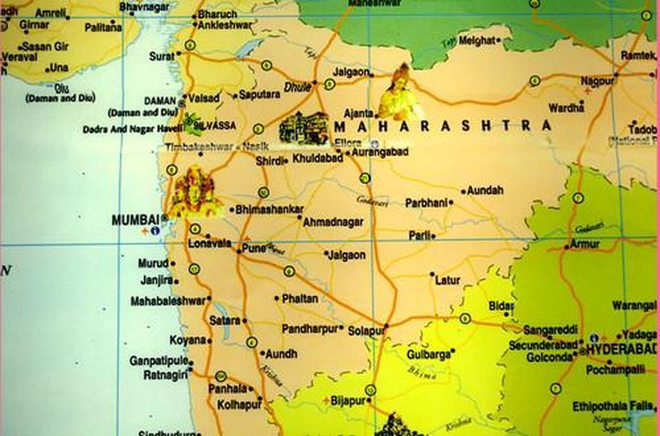 Map Of Maharashtra | Indian Tourism Office. Downtown Toronto… | Saadia …, Mādhura, India, Madhura  Naranga, Madhura  Velankar