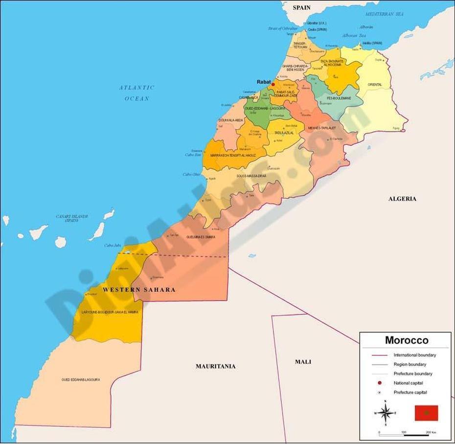 Map Of Morocco, Mnasra, Morocco, Morocco Coast, Morocco Africa