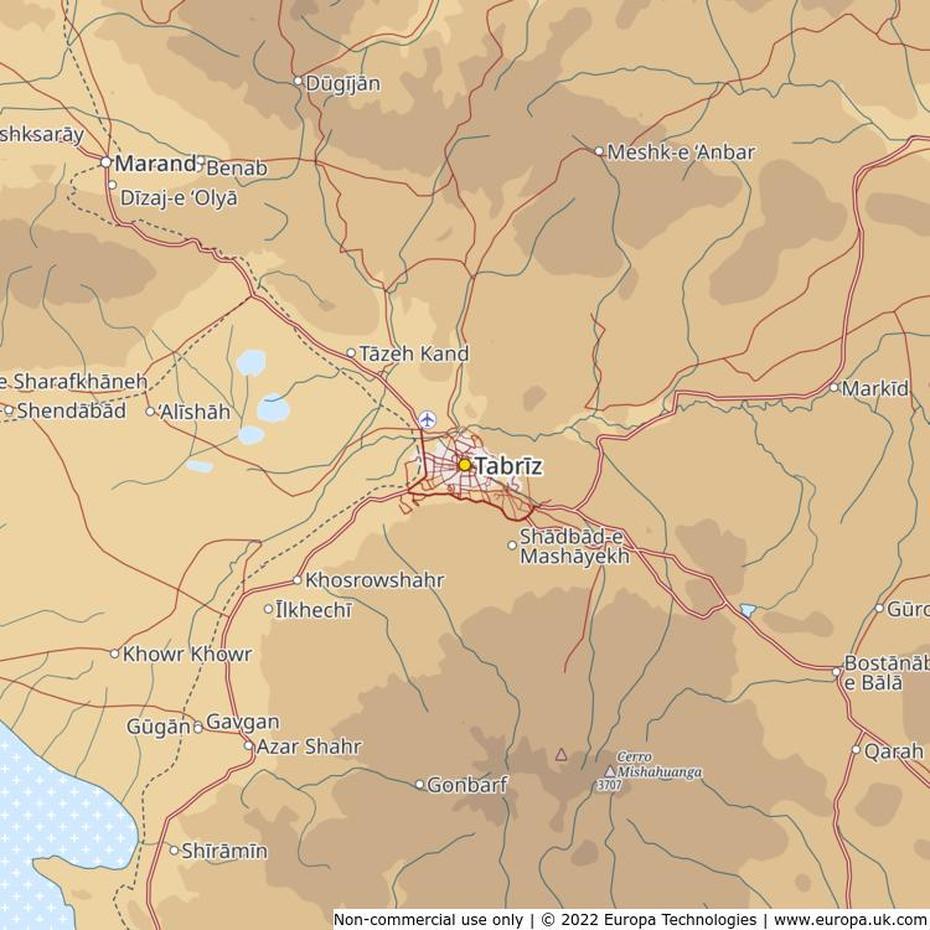 Map Of Tabriz, Iran | Global 1000 Atlas, Tabrīz, Iran, Esfahan Iran, Esfahan