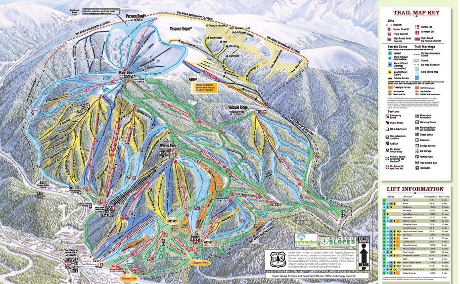 Map Of Winter Park Colorado – Europe Mountains Map, Winter Park, United States, National Geographic  United States, Us  With National Parks Marked