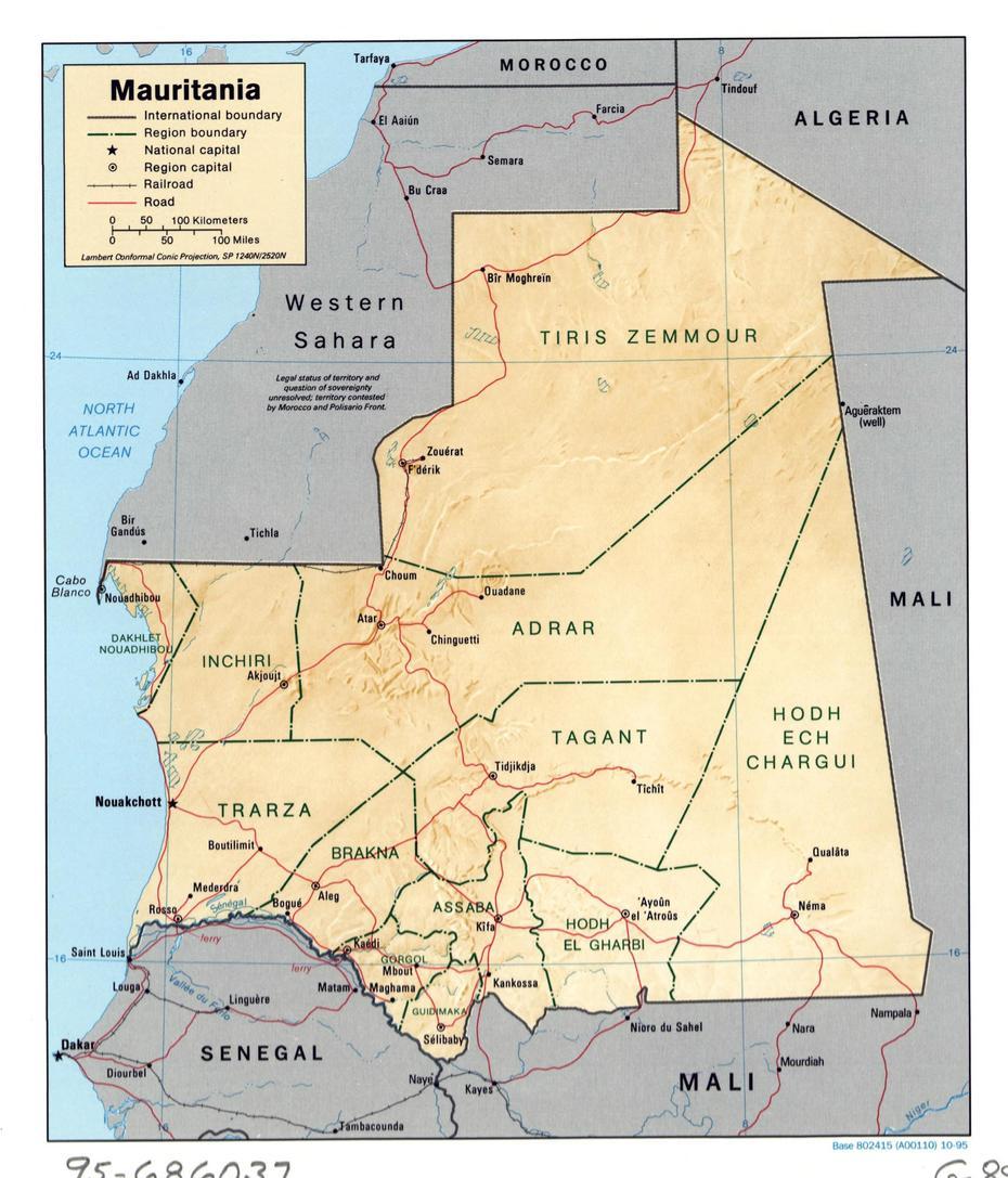 Mauritania On, Mauritania Cities, Large Detailed, Sélibaby, Mauritania