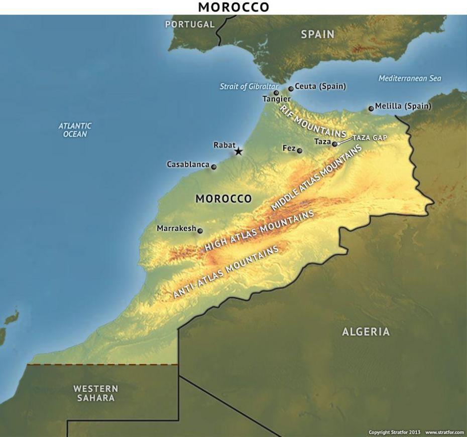 Morocco Road, Morocco On Africa, Stratfor, Dabouziya, Morocco