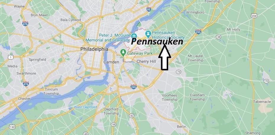 Where Is Pennsauken New Jersey? What County Is Pennsauken Nj In | Where …, Pennsauken, United States, Moorestown Nj, Pennsauken High School