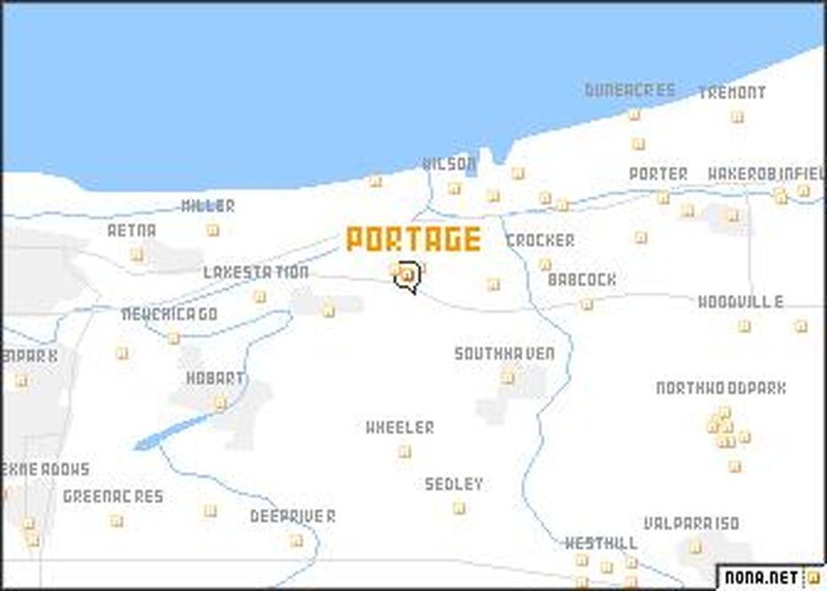 Portage (United States – Usa) Map – Nona, Portage, United States, Portage Pa, Portage Mi