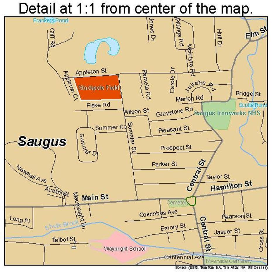 Saugus Massachusetts Street Map 2560050, Saugus, United States, Saugus Ca, Saugus High School