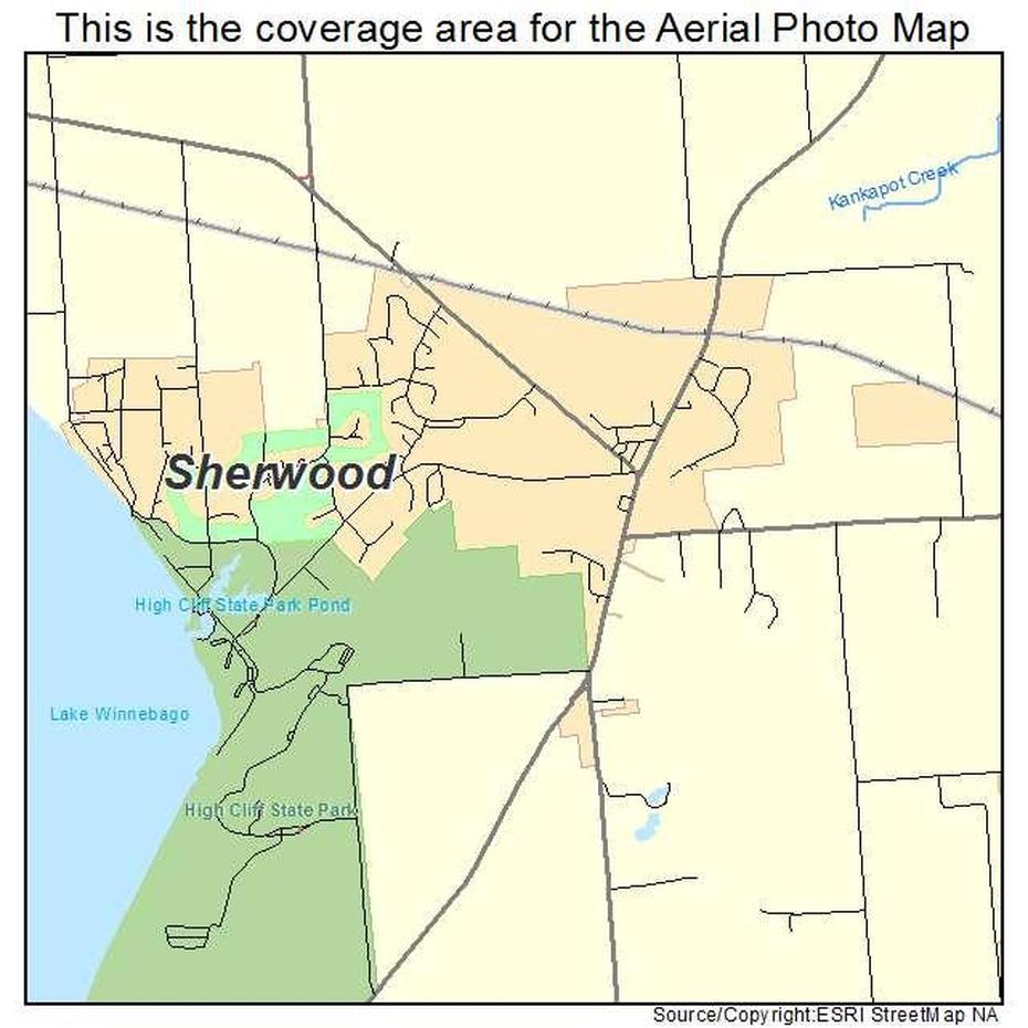 Aerial Photography Map Of Sherwood, Wi Wisconsin, Sherwood, United States, United States  Color, United States  With City