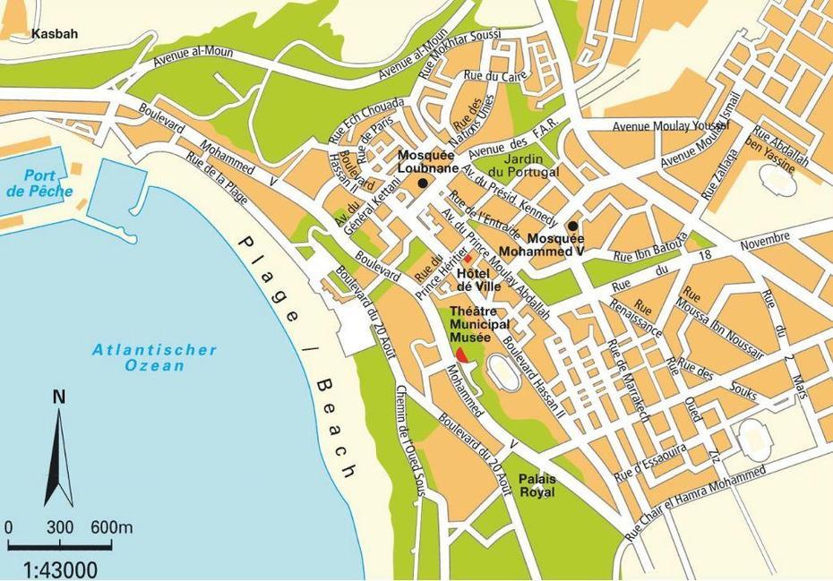 Agadir City Map – Agidir Morocco  Mappery, Agadir, Morocco, Rabat Morocco, Fez Morocco