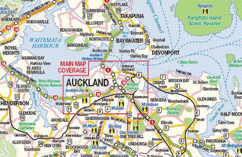 Auckland Map And Auckland Satellite Image, Auckland, New Zealand, New Zealand Area, New Zealand Rivers