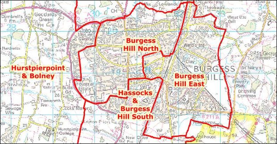 B”Huge Changes Made To Burgess Hills County & Town Council Electoral Wards”, Burgess Hill, United Kingdom, Burgess Hill, United Kingdom