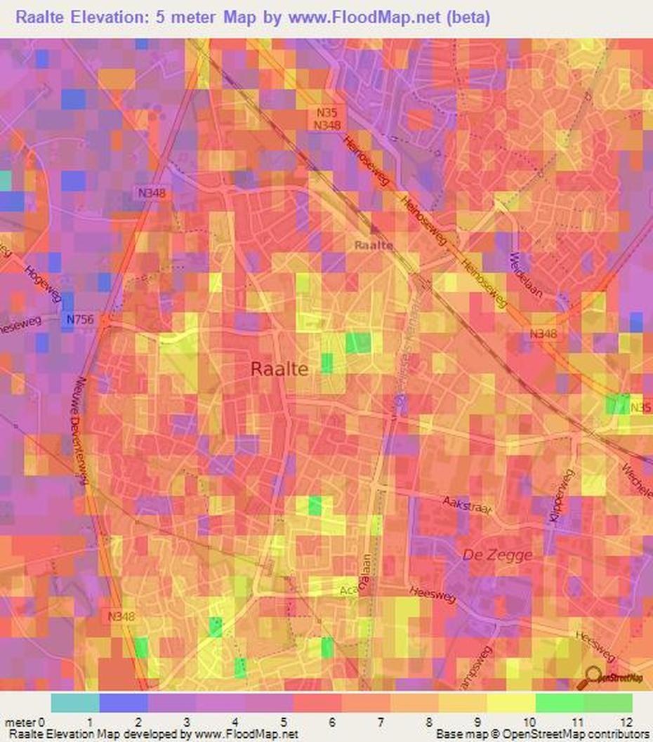 Elevation Of Raalte,Netherlands Elevation Map, Topography, Contour, Raalte, Netherlands, Albertus Van Raalte, Basiliek Raalte