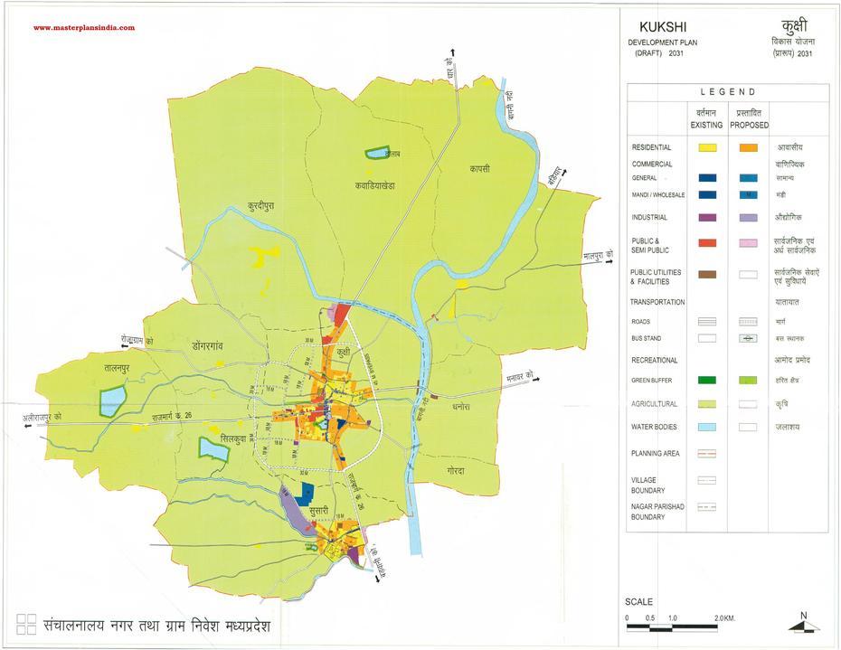 Kuklshi Master Development Plan 2031 Map Draft – Master Plans India, Kukshi, India, Singrauli, Congress  Logo