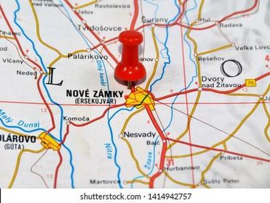 Location On Map Nove Zamky City Stock Photo 1414942757 | Shutterstock, Nové Zámky, Slovakia, Nitra Slovakia, A Nove Zamky  Ulice