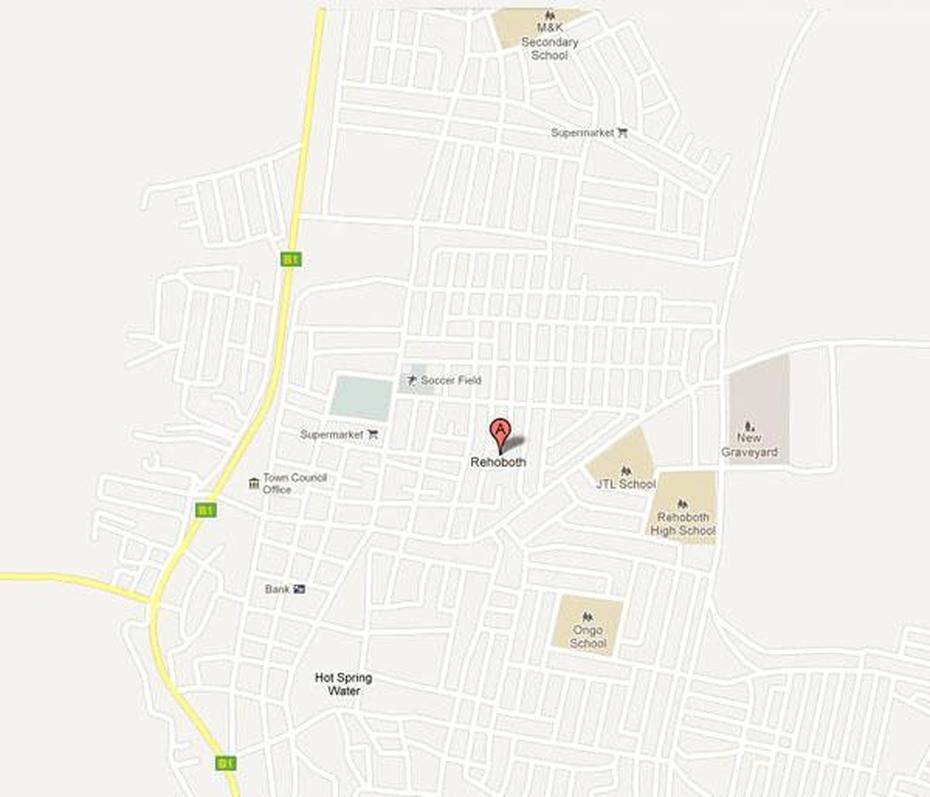 Map Of Rehoboth | Namibia Travel Guide | Arroukatchee, Rehoboth, Namibia, Namibia Resorts And Lodges, Basters Namibia