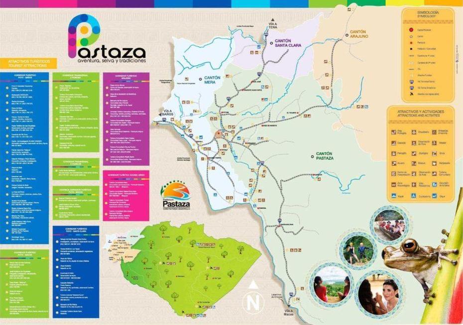 Mapa Turistico De Atracciones En (Puyo) Pastaza, Ecuador – Planetandes, Puyo, Ecuador, Banos Ecuador, Cuenca Ecuador