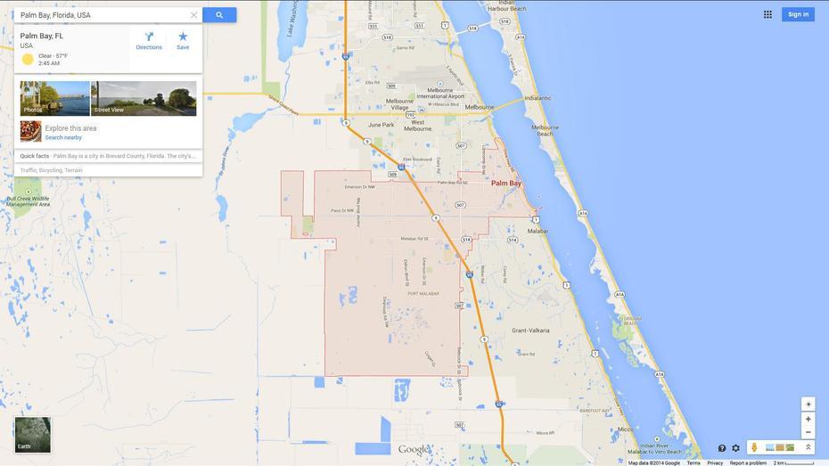 Where Is Palm Bay Florida, Palm Bay Florida Location, Florida , Palm Bay, United States