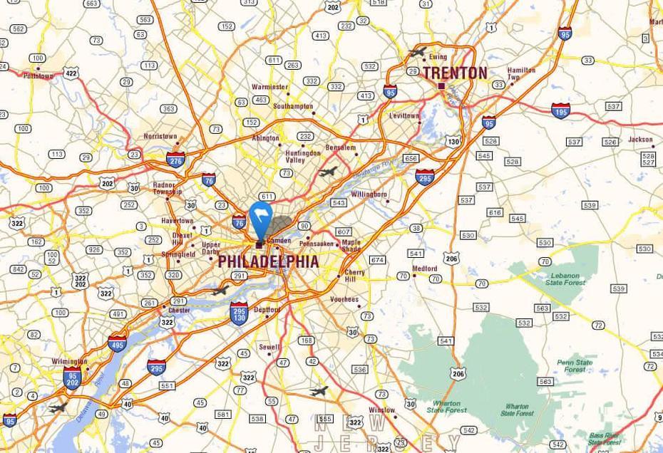 Philadelphia, Pennsylvania Map, Philadelphia, United States, United States  Pennsylvania, Philadelphia On Us