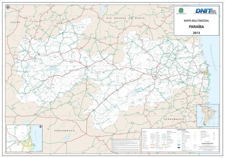 State Of Paraiba Road Map – Full Size | Gifex, Paraipaba, Brazil, Mato Grosso, Mato Grosso  Plateau