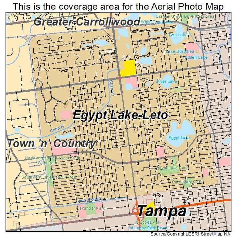 Aerial Photography Map Of Egypt Lake Leto, Fl Florida, Egypt Lake-Leto, United States, Egypt Lake Park Tampa Fl, Egypt Lake Mo