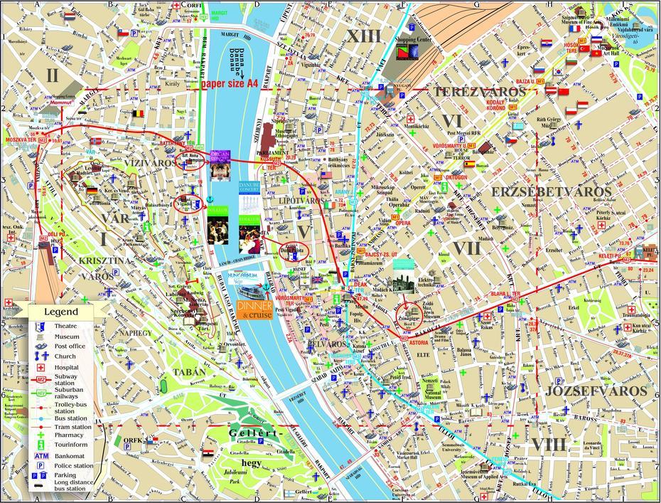 Budapest Map – Detailed City And Metro Maps Of Budapest For Download …, Budapest, Hungary, Budapest On, District  Of Budapest