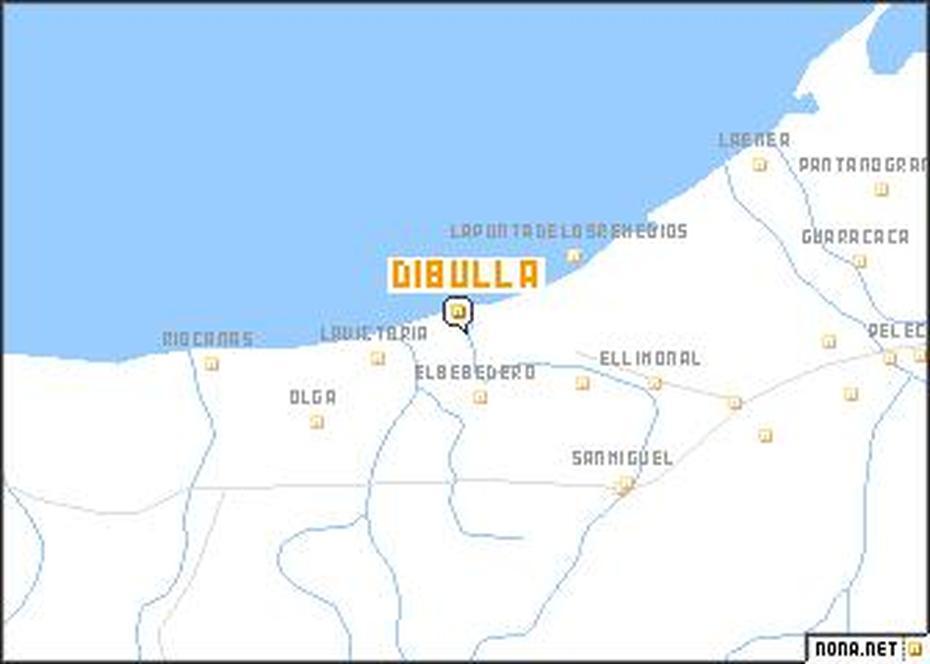 Dibulla (Colombia) Map – Nona, Dibulla, Colombia, Colombia Cities, Colombia  Outline