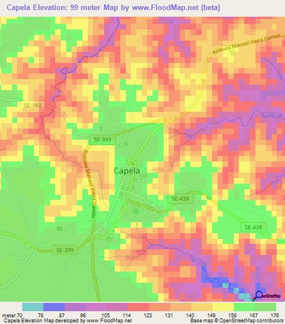 Elevation Of Capela,Brazil Elevation Map, Topography, Contour, Capela, Brazil, Capela Rockets, Clint Capela Houston Rockets