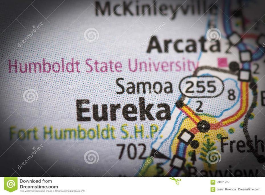 Eureka On Map Stock Image. Image Of United, Travel, Tourism – 93001227, Eureka, United States, Eureka, United States