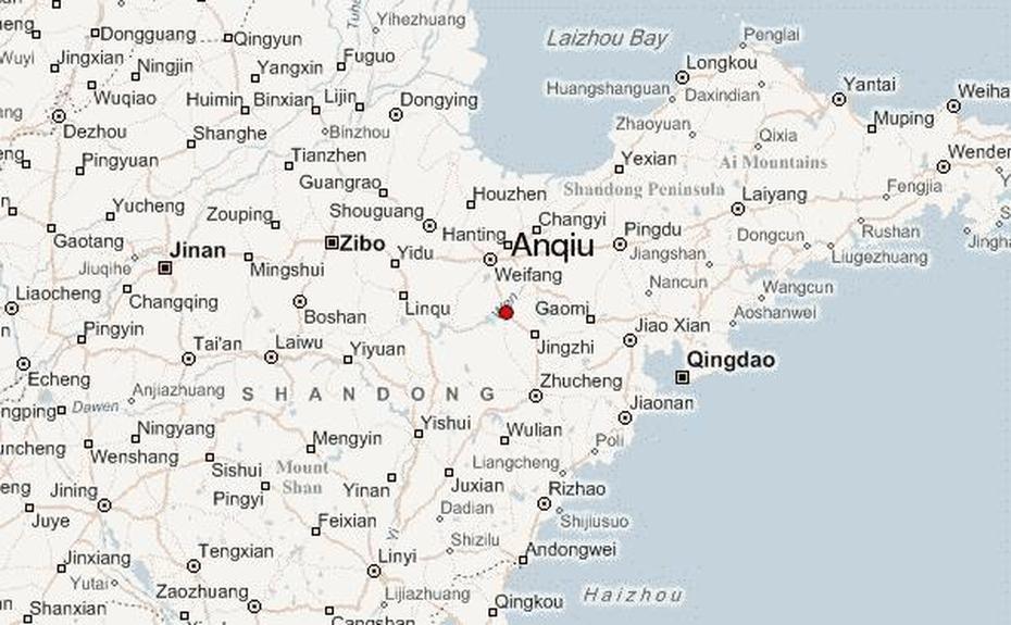Guia Urbano De Anqiu, Anqiu, China, South China, China  Graphic